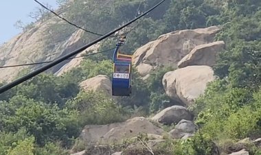 ரோப் கார் சேவை நான்கு மணி நேரம் நிறுத்தம்! சோளிங்கர் கோவிலில் பக்தர்கள் அவதி!