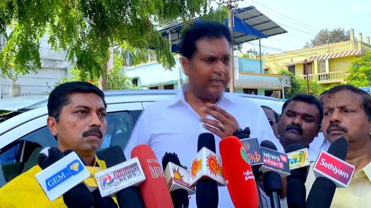திருவாரூர் மாவட்டத்தில் தொழிற்பேட்டை அமைக்கப்படும்!அமைச்சர் டி.ஆர்.பி.ராஜா பேட்டி!