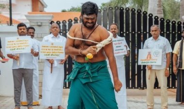 ஆறு முறை சவுக்கால் அடித்துக் கொண்ட அண்ணாமலை! யாரைக் காப்பாற்ற திமுக அரசு முயற்சிக்கிறது என கேள்வி?