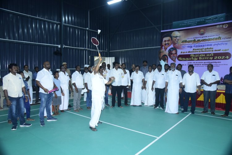 துணை முதல்வர் உதயநிதியும் இறகு பந்து போட்டியும்!