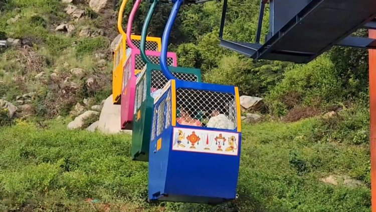 நான்கு நாட்களுக்கு ரோப்கார் சேவை நிறுத்தம்! சோளிங்கர் கோவில் நிர்வாகம் அறிவிப்பு!