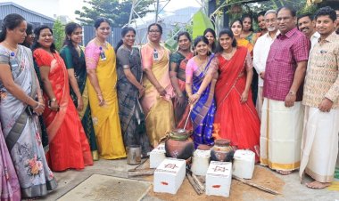 வேலூர் நறுவீ மருத்துவமனையில் பொங்கல் விழா! தலைவர் ஜி.வி. சம்பத் தலைமையில்  கொண்டாட்டம்!