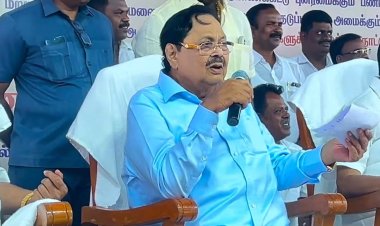 புனரமைப்பு பணியை ஏனோதானோ என்று செய்ய வேண்டாம்! அதிகாரிகளிடம் அமைச்சர் துரைமுருகன் ரிக்கவுஸ்ட்!