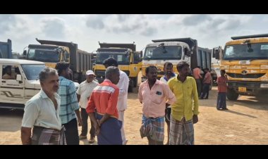 தூசு கிளப்பிய லாரிகளை ரவுண்டு கட்டிய மக்கள்! பறந்துவந்த அதிகாரிகள்!