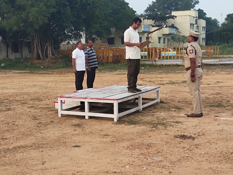 இராணிப்பேட்டை எஸ்.பி.கவாத்தை பார்வையிட்டார்!