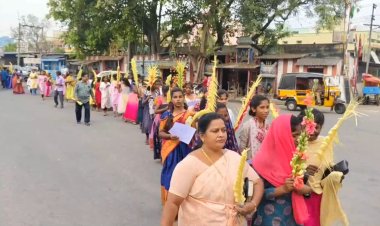 உற்சாகமாக கொண்டாடப்பட்ட குருத்தோலை ஞாயிறு!