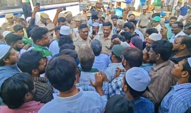 போலீசுடன் மோதல்!