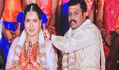    வாணியம்பாடி சாரதி- ஆர்த்தி திருமணம்..அமைச்சர்கள் துரைமுருகன், எ.வ.வேலு, ஆர்.காந்தி நேரில் வாழ்த்து!