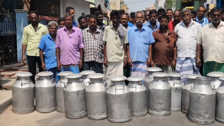இப்போ போகிறோம்... திரும்பவம் வருவோம்! பால் கூட்டுறவு பணியாளர்கள் திடீர் போராட்டம்!