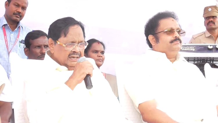 வருத்தப்பட்டு மேடையில் பேசிய அமைச்சர் துரைமுருகன்!