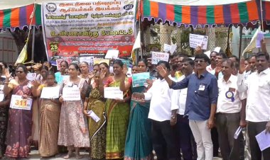 இடைநிலை பதிவு மூப்பு ஆசிரியர்கள் உண்ணாவிரதம்!