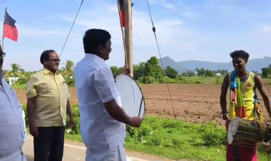 பறையடித்து மகிழ்ந்த எம். எல். ஏ.!