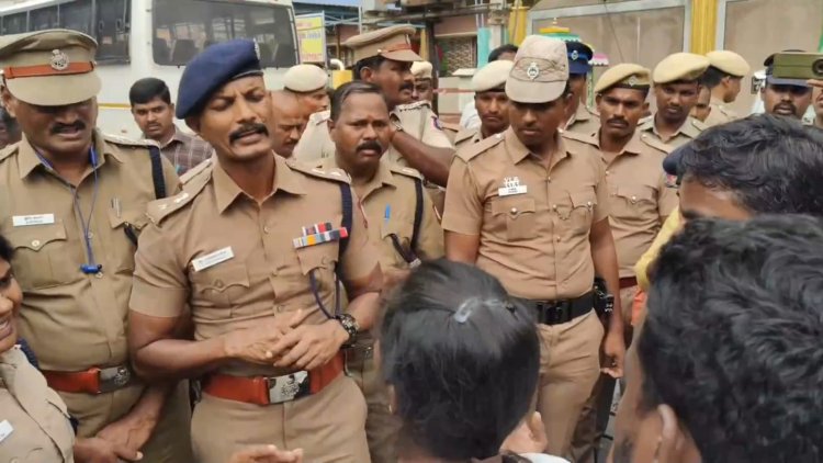 பாதிரியாரை கைது செய்!  இந்து அமைப்பின் தலையீட்டால் தொடர்ந்த போராட்டம்!