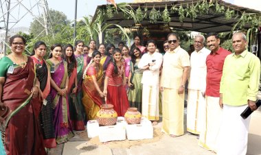 வேலூர் நறுவீ மருத்துவமனையில் சமத்துவ பொங்கல் விழா!ஜி.வி.சம்பத் தலைமையில் நடைபெற்றது!