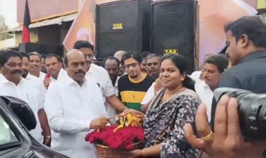 அமைச்சர் எ.வ.வேலு திறந்து வைத்த ஆம்பூர் எம்.எல்.ஏ.அலுவலகம்!