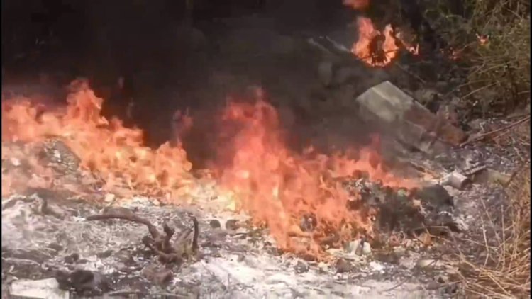 கொளுத்தப்பட்ட யமாகா பைக்!