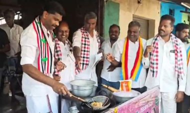 வடை சுடும் அதிமுக வேட்பாளர்!