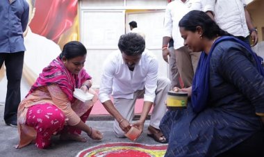 பெரம்பூர் வீடுகளில் விசில் கோலம்! விஜய் சர்ப்ரைஸ் விசிட்!