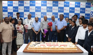 வேலூர் நறுவீ மருத்துவமனையில் தேசிய மருத்துவர் தினம்! சேர்மன் ஜி.வி. சம்பத் வாழ்த்து!