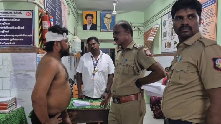 மனைவியை அழைத்துச் செல்ல சென்ற கணவருக்கு கத்தி வெட்டு!  ஆற்காடு அருகே கள்ளக்காதல் விவகாரத்தில் பரபரப்பு – ஒருவர் கைது