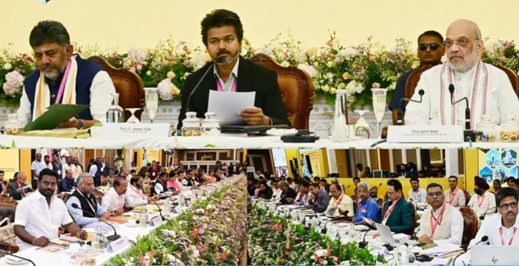 காவிரி முதல் நீட் வரை...  தென்மண்டல கூட்டத்தில் தமிழகத்தின் உரிமைக் குரல் எழுப்பிய முதல்வர் விஜய்!