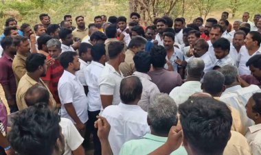பாலாற்றில் பதுக்கி வைத்த 100 யூனிட் மணல் பறிமுதல்! ஏலம் விடுவதில் இருதரப்பினர் மோதல் – ஏலம் ஒத்திவைப்பு!