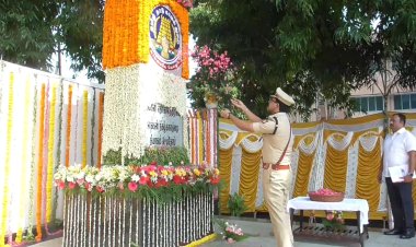 வேலூரில் காவலர் தினம்: உயிர்நீத்த காவலர்களுக்கு மலர் தூவி அஞ்சலி!