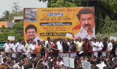 அப்பாவை காணோம்”... மேடையில் மாவட்டச் செயலாளர் செய்த ‘டெமோ’!