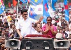 விஜய் வருகையால் பரபரப்பான தாராபுரம்! தொடர்ந்து மு.க.ஸ்டாலின் சாலை வலம்; வழிநெடுகிலும் தொண்டர்கள் வரவேற்பு!