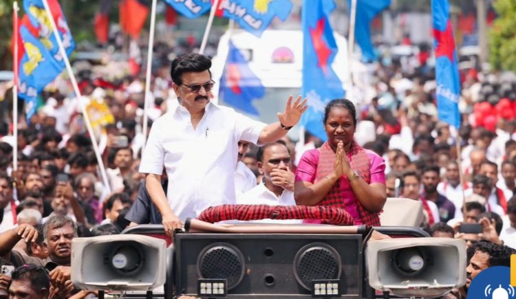 விஜய் வருகையால் பரபரப்பான தாராபுரம்! தொடர்ந்து மு.க.ஸ்டாலின் சாலை வலம்; வழிநெடுகிலும் தொண்டர்கள் வரவேற்பு!