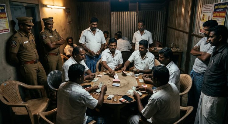 நாட்றம்பள்ளி பகுதியில் பல இடங்களில் பணம் வைத்து மங்காத்தா சூதாட்டம்! கடனில் சிக்கித் தவிக்கும் குடும்பங்கள் – காவல்துறை கண்காணிப்பு உள்ளதா?